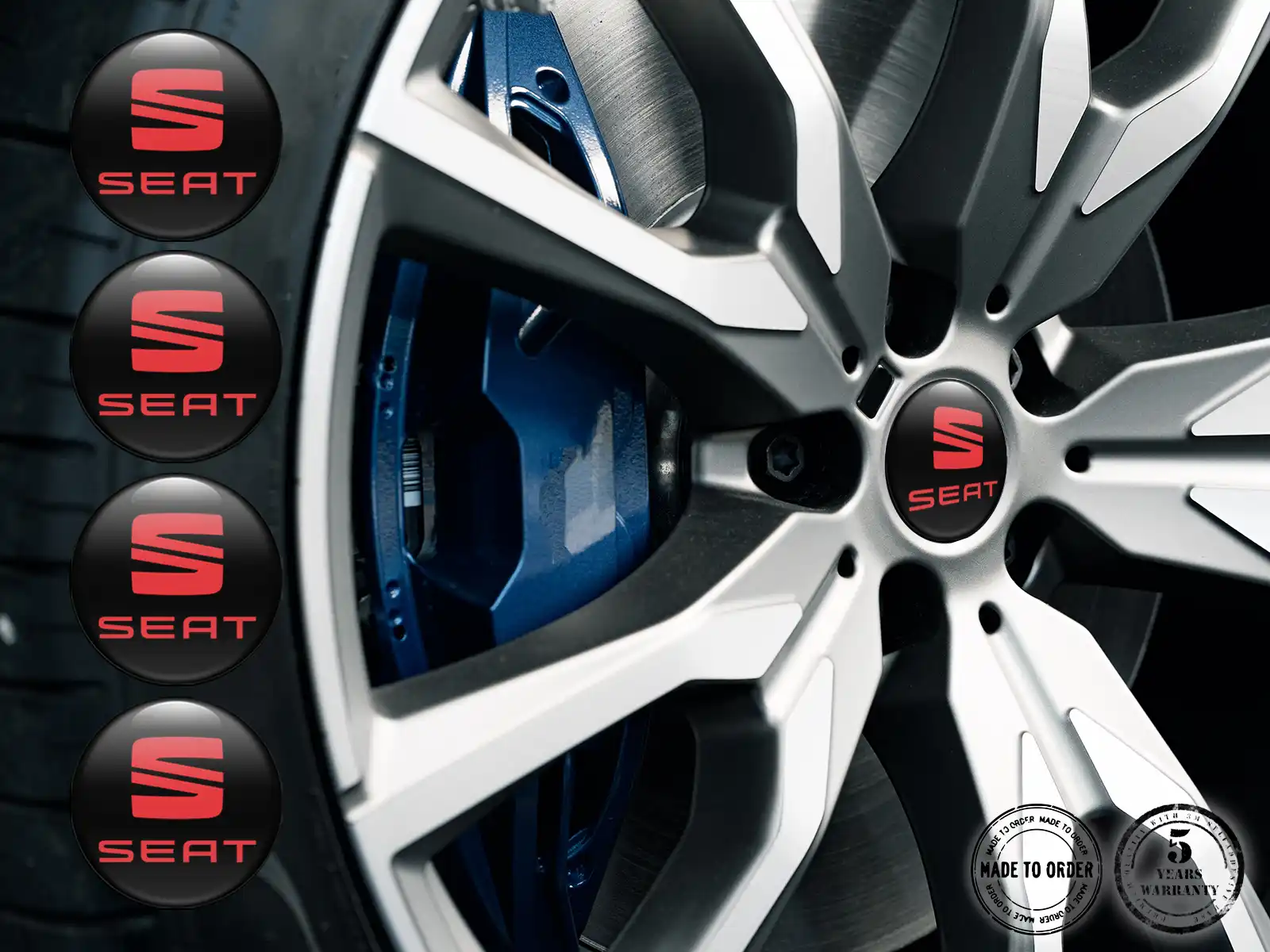 Seat Gewölbtes Label Ausgabe Hochwertige Felgendekoration